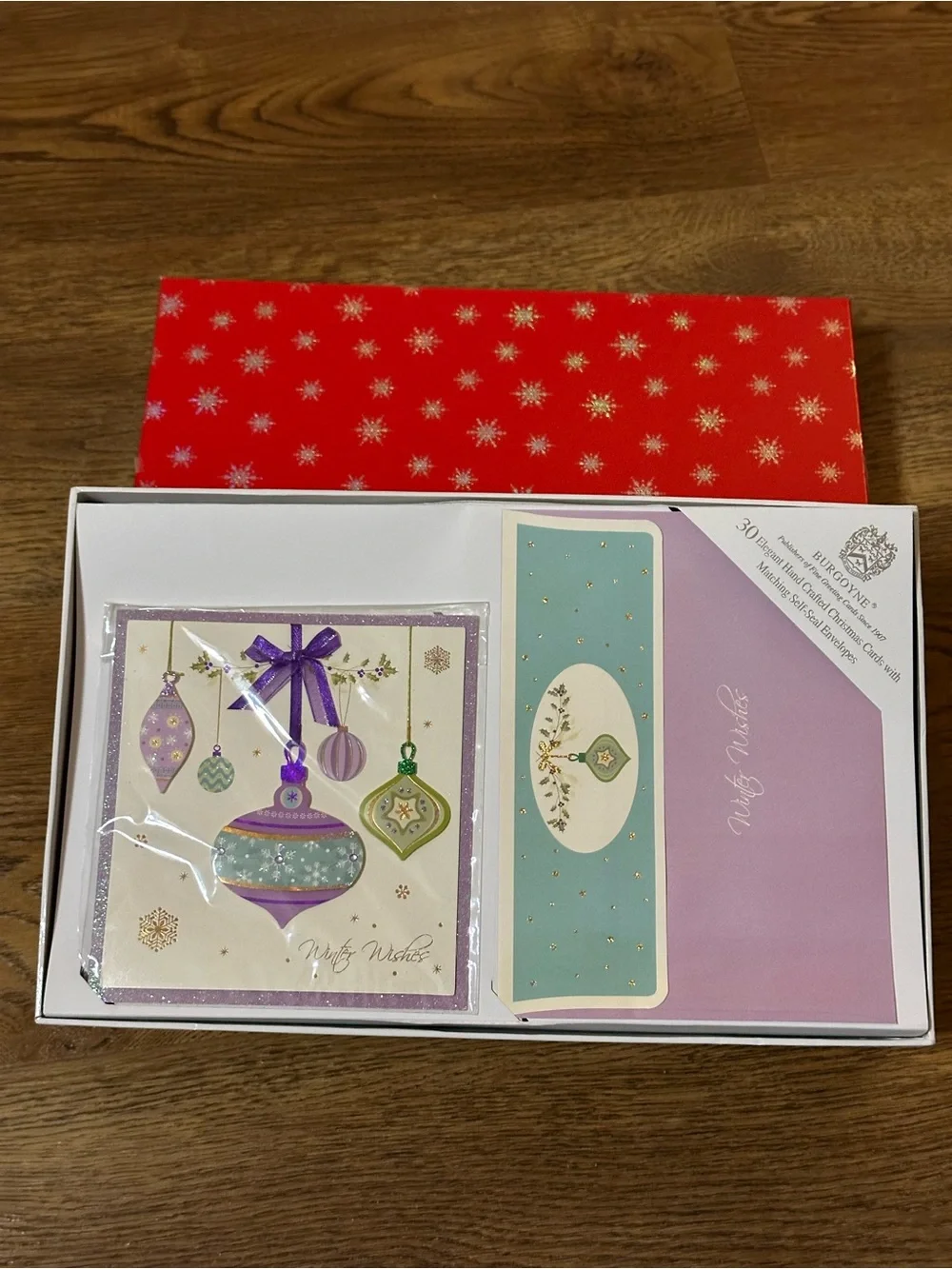 20 Individually Wrapped Burgoyne Hand Crafted 3D Christmas Cards w/ Envelopes
